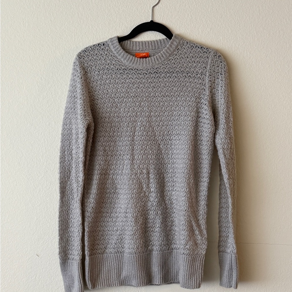 Joe Fresh Gray Crocheted Sweater